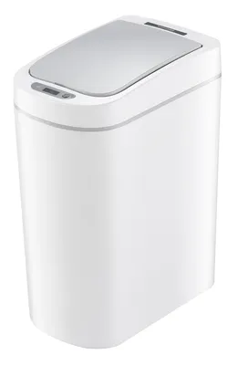 HOME USE κάδος απορριμμάτων HUH-0255 με φωτοκύτταρο, 7lt, λευκός