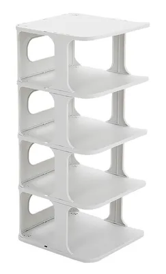 HOME USE παπουτσοθήκη HUH-0150, 5 θέσεων, 24.5x26.5x60cm, γκρι