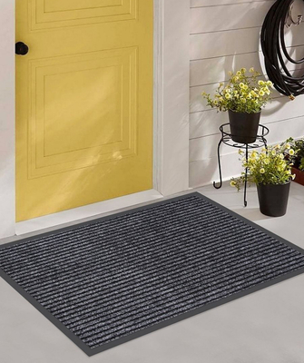 HOME USE πατάκι εισόδου HUH-0208, αντιολισθητικό, 90x60cm, 6mm πάχος, γκρι
