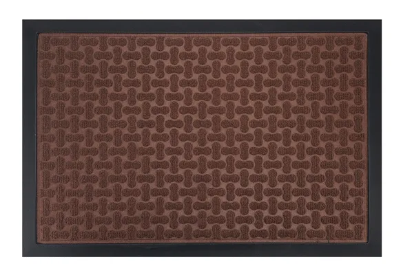 HOME USE πατάκι εισόδου HUH-0211, αντιολισθητικό, 60x40cm, 5mm πάχος, καφέ