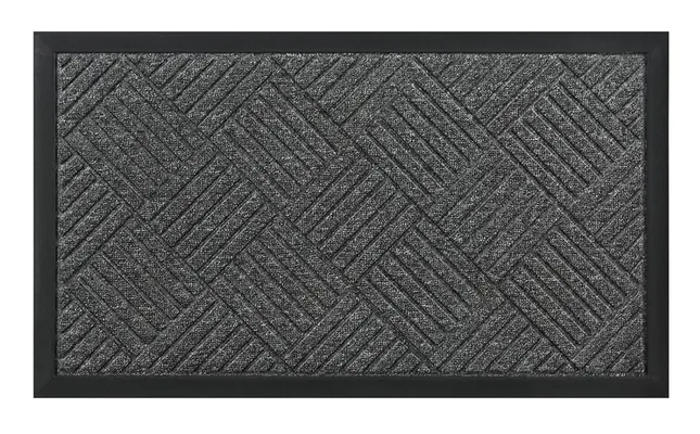 HOME USE πατάκι εισόδου HUH-0212, αντιολισθητικό, 60x40cm, 5mm πάχος, γκρι