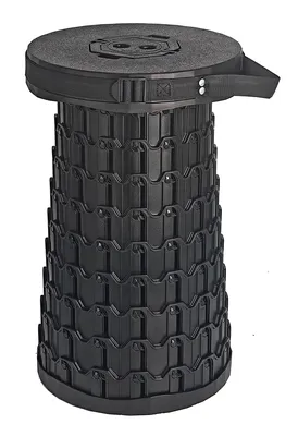 HOME USE πτυσσόμενο καρεκλάκι HUH-0269, αντοχή έως 200kg, 30x50cm, μαύρο