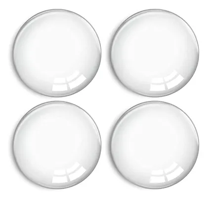 HOME USE στοπ πόρτας HUH-0263, αυτοκόλλητο, PU πλαστικό, 40x8mm, διάφανο, 4τμχ