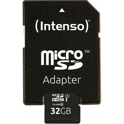 INTENSO microSDHC Card 32GB Class 10 UHS-I Professional with Adapter (3433480) (INTE3433480)