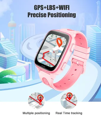 INTIME GPS smartwatch για παιδιά IT-073, 1.83", κάμερα, 4G, IPX5, ροζ