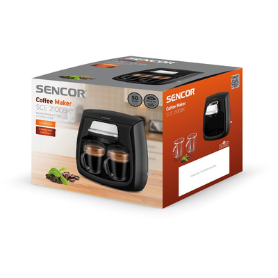 Καφετιέρα Φίλτρου Sencor SCE 2100BK 0.3L 500W Μαύρη