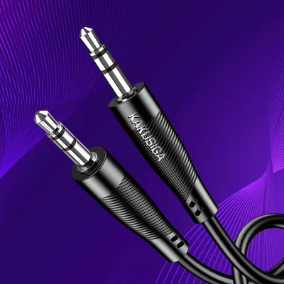 KAKUSIGA καλώδιο ήχου 3.5mm KSC-893, AUX, 1m, μαύρο