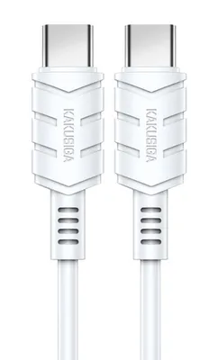 KAKUSIGA καλώδιο USB-C σε USB-C KSC-710, 60W, 480Mbps, 1.2m, λευκό