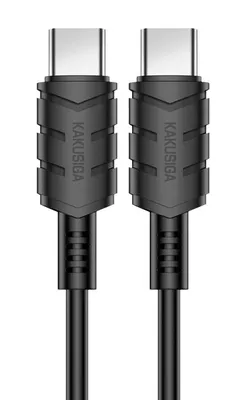 KAKUSIGA καλώδιο USB-C σε USB-C KSC-710, 60W, 480Mbps, 1.2m, μαύρο