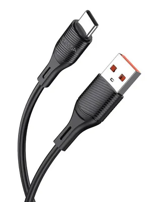 KAKUSIGA καλώδιο USB-C σε USB KSC-953, σιλικόνης, 3A, 480Mbps, 1m, μαύρο
