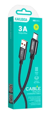 KAKUSIGA καλώδιο USB-C σε USB KSC-970, 3A, 480Mbps, 1m, μαύρο