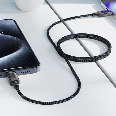 Καλώδιο Acefast C12-03 USB-C σε USB-C PD60W 3A Braided Μαύρο 1.2m