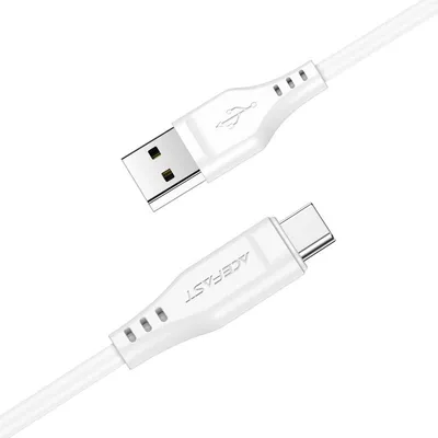Καλώδιο Acefast C3-04 USB-A σε USB-C 3A Λευκό 1.2m