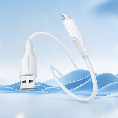 Καλώδιο Borofone BX119 USB σε USB-C 2.4A Λευκό 1m