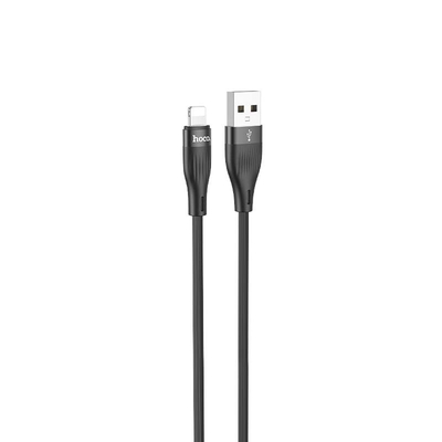 Καλώδιο Hoco. DU45 Sturdy USB-A σε Lightning 3A Μαύρο 1m