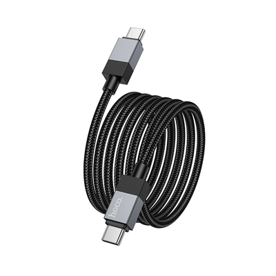 Καλώδιο Hoco X110 Honorific USB-C σε USB-C 60W Braided Μαύρο 1m