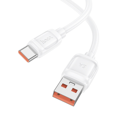 Καλώδιο Hoco X115 Surpass USB-A σε USB-C 100W 5A Λευκό 1m