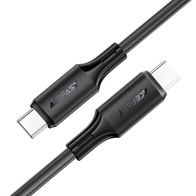 Καλώδιο Σύνδεσης Acefast C17-03 USB-C σε USB-C PD60W 3A Fast Charge USB2.0 Silicon Μαύρο 1.2m