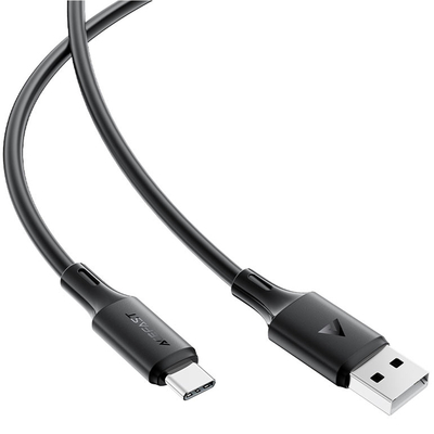 Καλώδιο Σύνδεσης Acefast C17-04 USB-A  σε USB-C 3A Fast Charge USB2.0 Silicon Μαύρο 1.2m