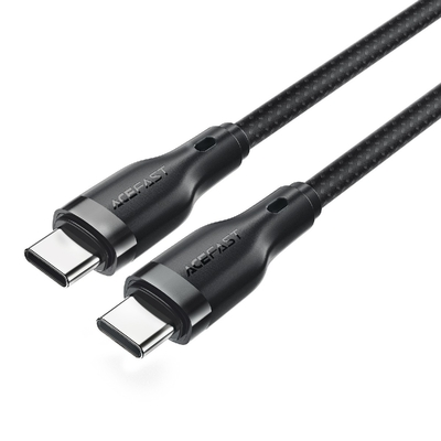 Καλώδιο σύνδεσης Acefast C8-03 USB-C σε USB-C 60W Braided Μαύρο 1.2m