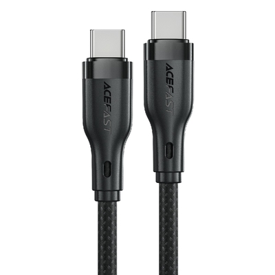 Καλώδιο σύνδεσης Acefast C8-03 USB-C σε USB-C 60W Braided Μαύρο 1.2m