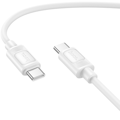 Καλώδιο σύνδεσης Hoco X122 Benefit USB-C σε USB-C PD60W 3A για Γρήγορη Φόρτιση Λευκο 1m