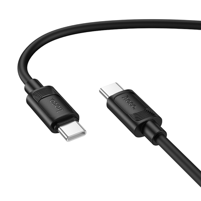 Καλώδιο σύνδεσης Hoco X122 Benefit USB-C σε USB-C PD60W 3A για Γρήγορη Φόρτιση Μαύρο 1m