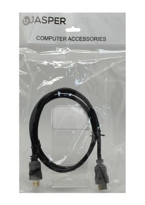 Καλώδιο σύνδεσης Jasper HDMI 1.4 A Αρσενικό σε A Αρσενικό Gold Plated Copper Μαύρο 10m