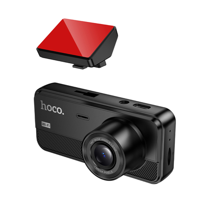 Καταγραφική Κάμερα Αυτοκινήτου Hoco DV15 720p HD 150mAh Wifi Ultra Wide Γωνία 140° 2" Οθόνη Οπίσθια Κάμερα 480p Κάρτα SD έως 128GB Μαύρη