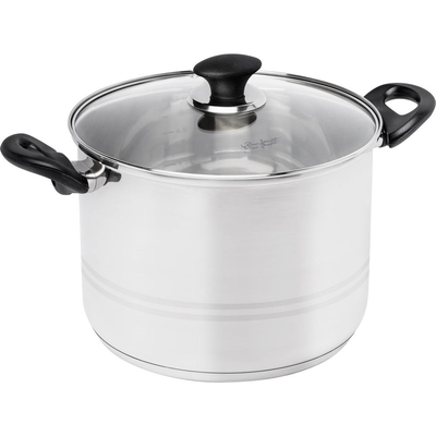Κατσαρόλα LEGER 24X18cm 8lt Stainless Steel Lamart LTB2418 Ασημί