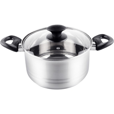 Κατσαρόλα LEGER SS 20x11,5cm 3,5lt Stainless Steel Lamart LTB2011 Ασημί
