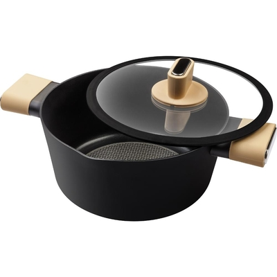 Κατσαρόλα POELE Αντικολλητικό Αλουμίνιο 24x11cm 4,3lt Lamart LT1219 Μπεζ