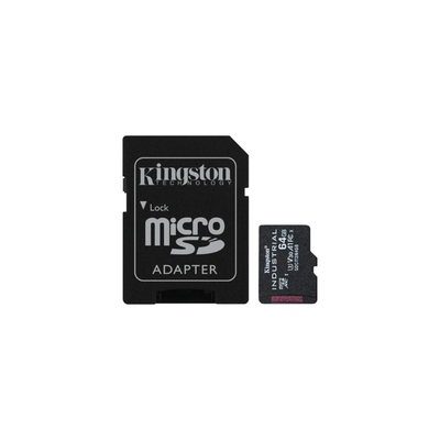 Kingston Industrial flash memory card 64 GB microSDXC UHS I (SDCIT2/64GB) (KINSDCIT2-64GB)