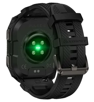 KOSPET smartwatch PULSE 2, heart rate, 1.96" AMOLED, GPS, 5 ATM & IP69, με φακό, μαύρο