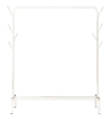 Κρεμάστρα δαπέδου HUH-0127, μεταλλική, 110x40x150cm, λευκή