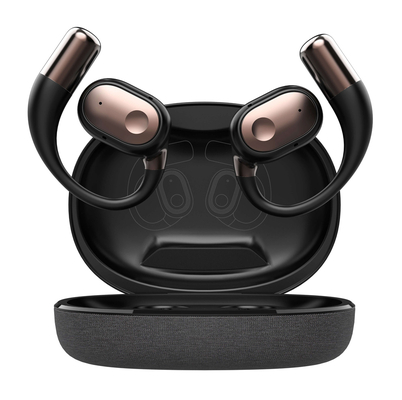 LDNIO earphones με θήκη φόρτισης T11, OWS, Φ15mm, 50/450mAh, μαύρα