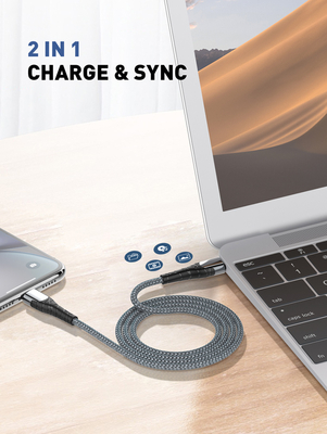 LDNIO καλώδιο Lightning σε USB-C LC111, 30W PD, 1m, γκρι