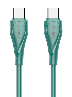 LDNIO καλώδιο USB-C σε USB-C LC611C, 65W PD, 1m, πράσινο