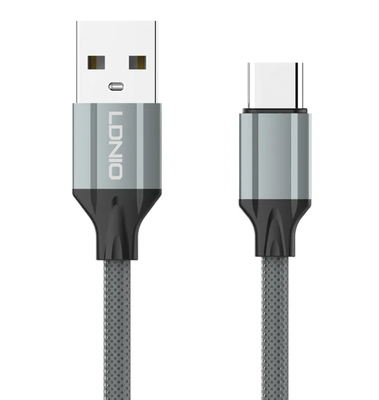 LDNIO καλώδιο USB-C σε USB LS442, 2.4A, 2m, γκρι