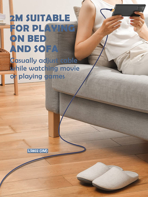 LDNIO καλώδιο USB-C σε USB LS802, 30W, 2m, λευκό