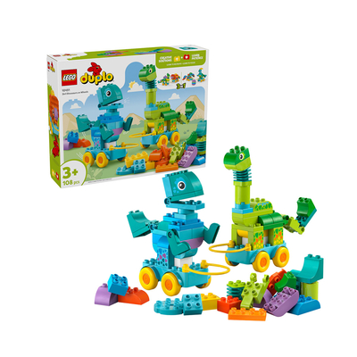 Lego Duplo Town Dinos on Wheels 3-in-1 Set (10451) (LGO10451)