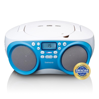 LENCO Φορητό&nbsp;Ηχοσύστημα&nbsp;Με&nbsp;CD&nbsp;/&nbsp;MP3&nbsp;/&nbsp;USB&nbsp;Player&nbsp;&&nbsp;Ραδιόφωνο&nbsp;Μπλε