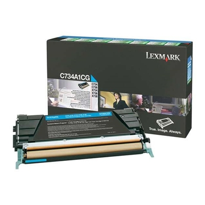 LEXMARK C73x/X73x  CYAN TONER (6k) (C734A1C) (LEXC734A1C)