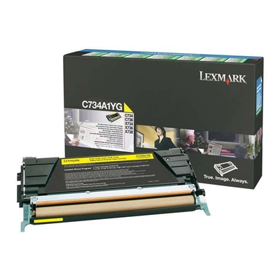 LEXMARK C73x/X73x  YELLOW TONER (6k) (C734A1Y) (LEXC734A1Y)