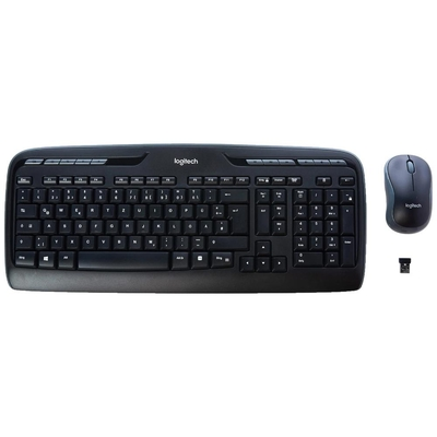Logitech Desktop Combo MK330 Black QWERTZ (920-008533) (LOGMK330COMBOBK2)