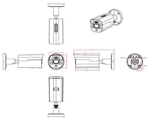 LONGSE IP κάμερα BMLCKL5AD-36PMSTFA12, 3.6mm, 5MP, IP67, PoE