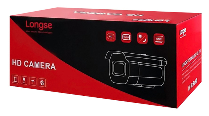 LONGSE IP κάμερα BMMBFG400WH, 2.8mm, 4MP, αδιάβροχη IP67, PoE