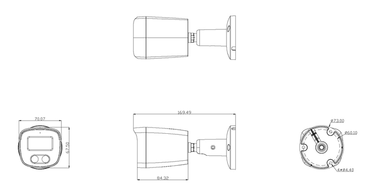 LONGSE IP κάμερα BMSCGC200, 2.8mm, 2MP, αδιάβροχη IP67, PoE