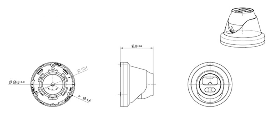 LONGSE IP κάμερα CMSCKL800, 2.8mm, 8MP, 1/2.8" Sony, αδιάβροχη IP67, PoE