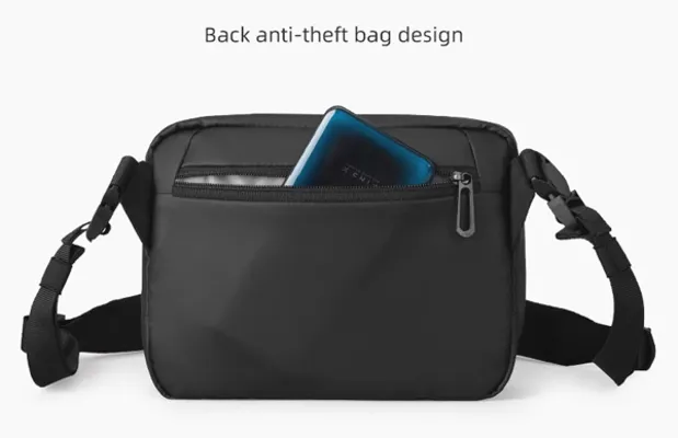 MARK RYDEN τσάντα ώμου MR8616, με θήκη tablet 7.9", 4L, αδιάβροχη, μαύρη